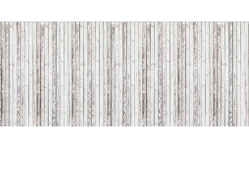 Eine Tapete mit Holzlatten-Design in gealterter Optik, ideal für eine rustikale Inneneinrichtung.