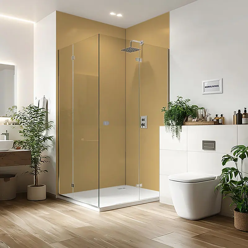 Duschrückwand Alu 1-4 teilig Unifarbe Beige 2360