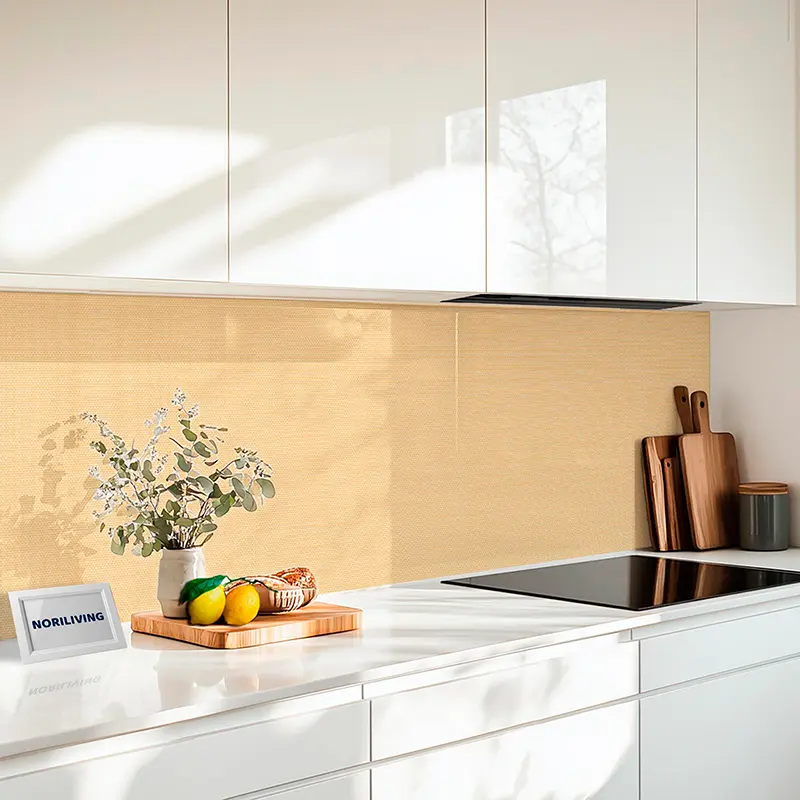 Fliesenspiegel Alu 1-4 teilig Gewebestruktur Beige 2239