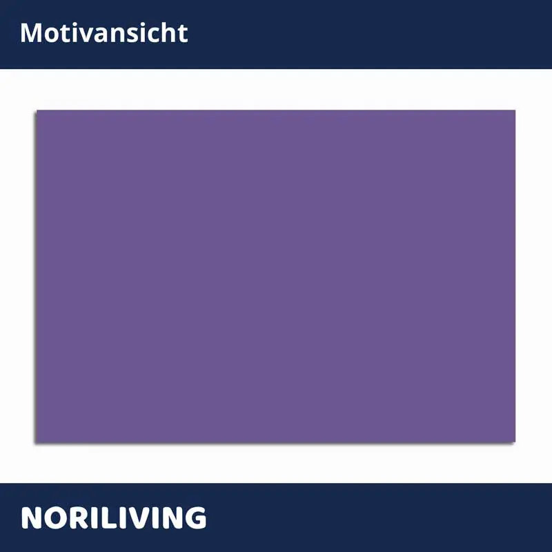 Violettes Rechteck Wandbild in Motivansicht