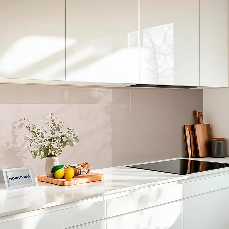 Küchenrückwand Echtglasoptik Profiline Frische Kirschtomaten mit Knoblauch und Basilikum 862