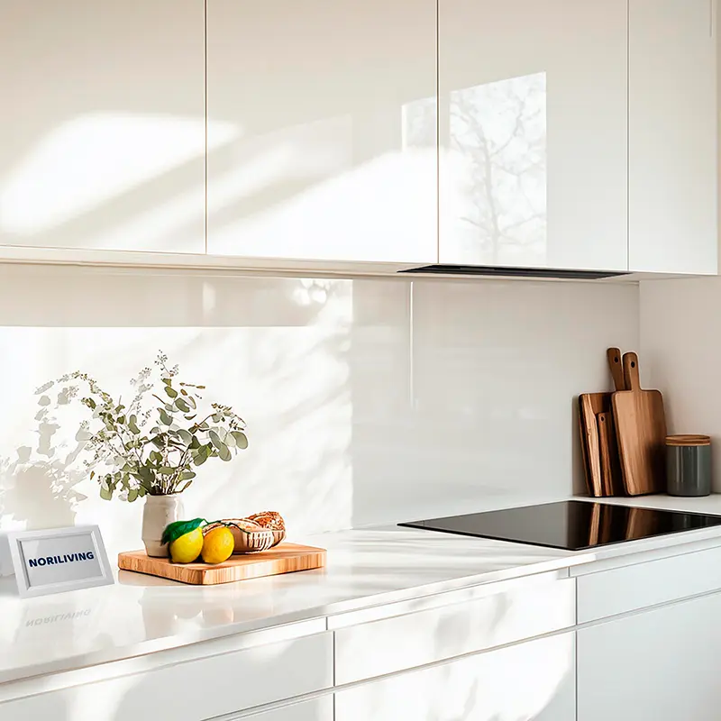 Küchenrückwand Echtglasoptik Profiline Unifarbe Weiss 2530-GL