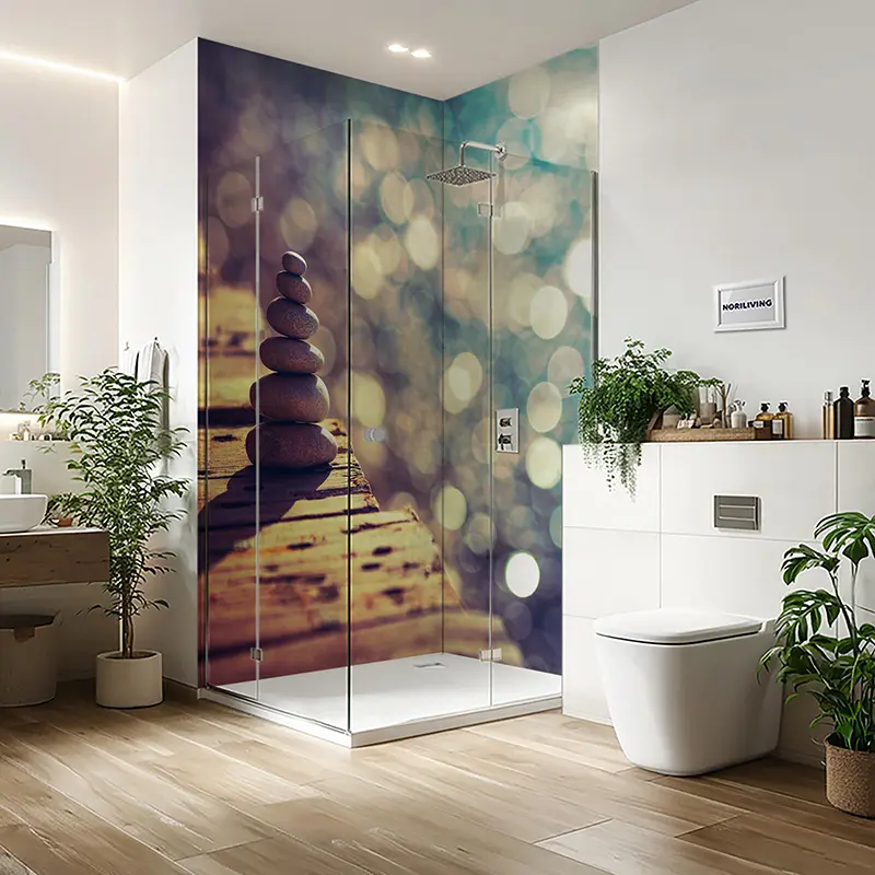 Duschrückwand Einzel | Ecke | Nische | Alu ZEN am Steg 038