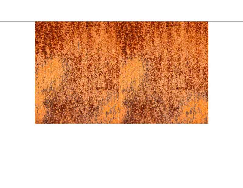 Abstrakte Kunst mit orange-roter Musterung auf Leinwand