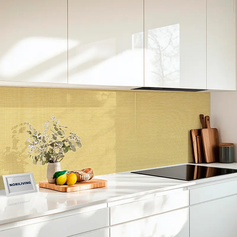 Fliesenspiegel Alu 1-4 teilig Gewebestruktur Beige 2255