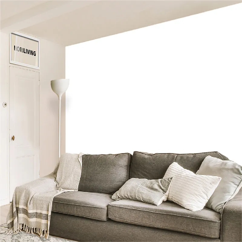 Wohnzimmerrückwand Aluverbund weiß