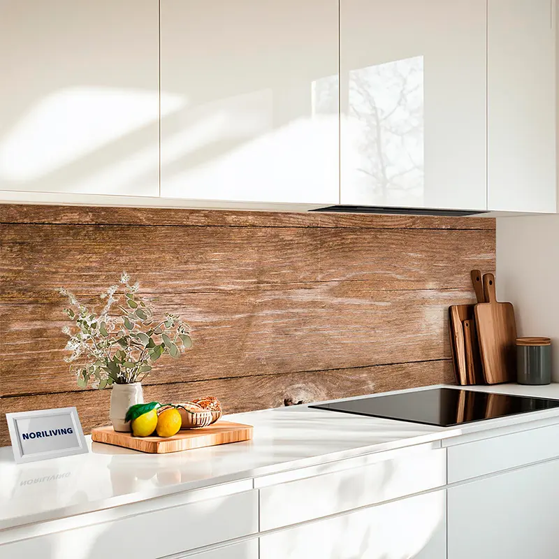 Fliesenspiegel Alu Rustikaler Holzboden Hintergrund 062