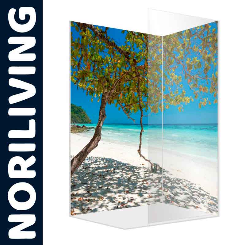 Trennwand mit Strandmotiv und Baum, hergestellt von NORILIVING
