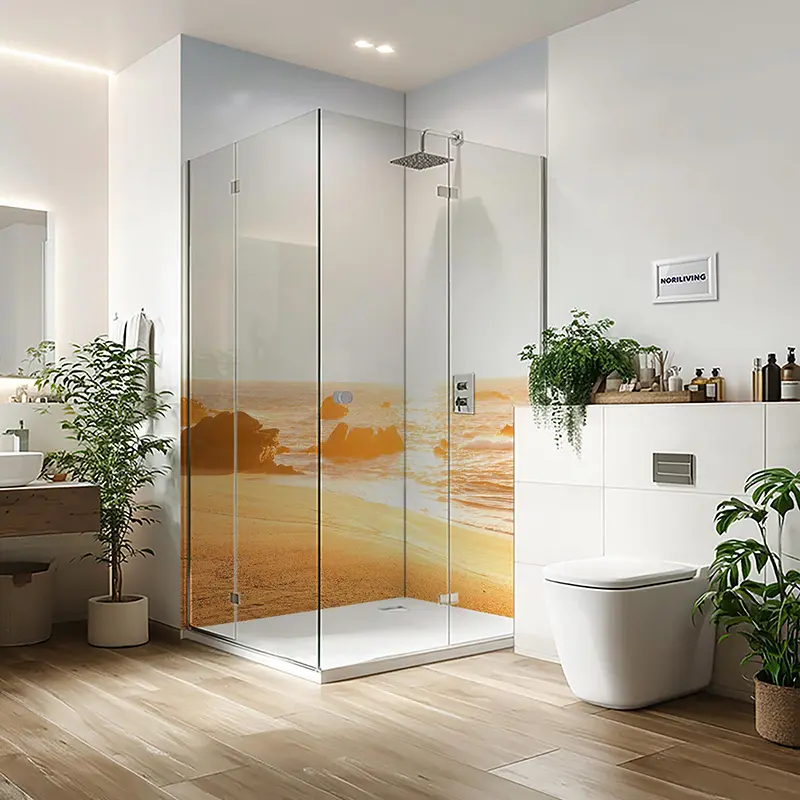 Duschrückwand Einzel | Ecke | Nische | Alu Meer Sonnenuntergang 530