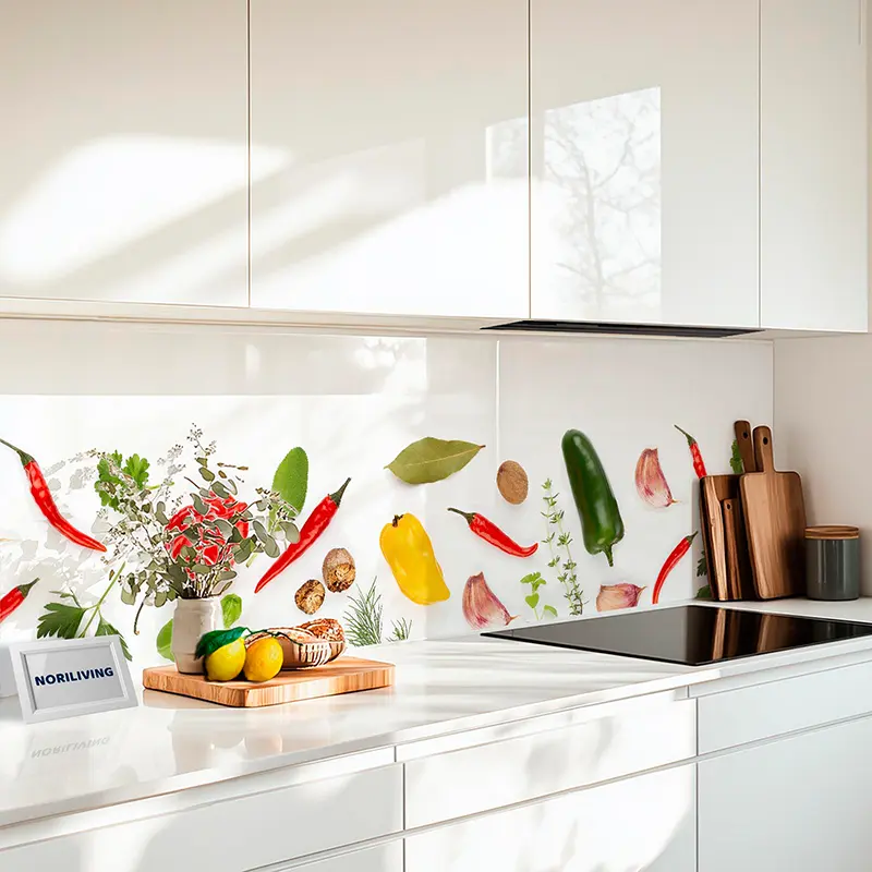 Küchenrückwand Alu Kräuter und Gemüse 155
