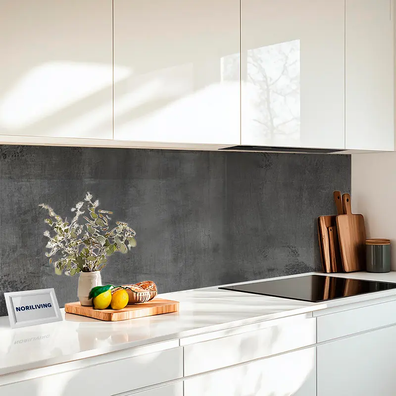 Fliesenspiegel Alu Stein Dunkelgrau Putz 424 schwarz-weiß