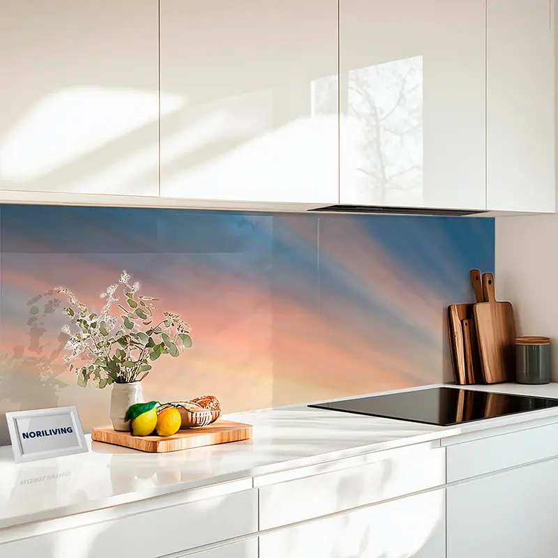 Küchenrückwand Alu Bewölkter Himmel bei Sonnenuntergang 958