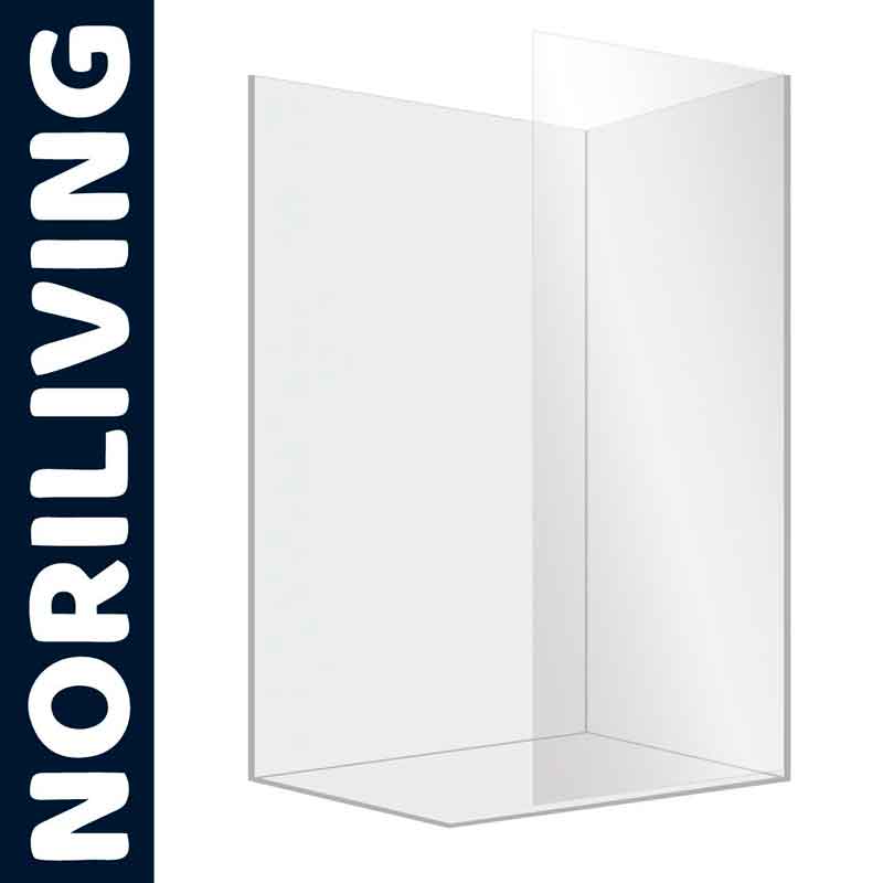 Transparente Duschabtrennung für Badewanne von Noriliving