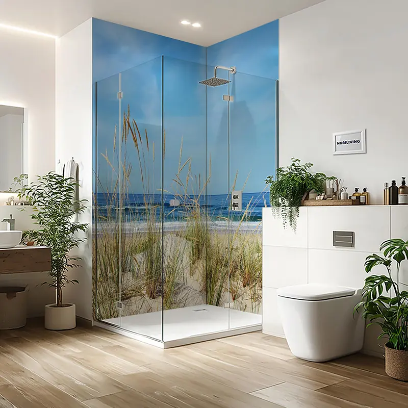 Duschrückwand Einzel | Ecke | Nische | Alu Dünenflora an der Algarve Portugal 818