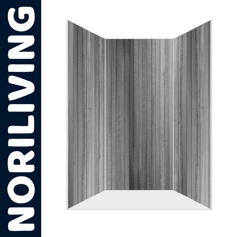 Dreiteiliger Raumtrenner von Noriliving in Holzoptik