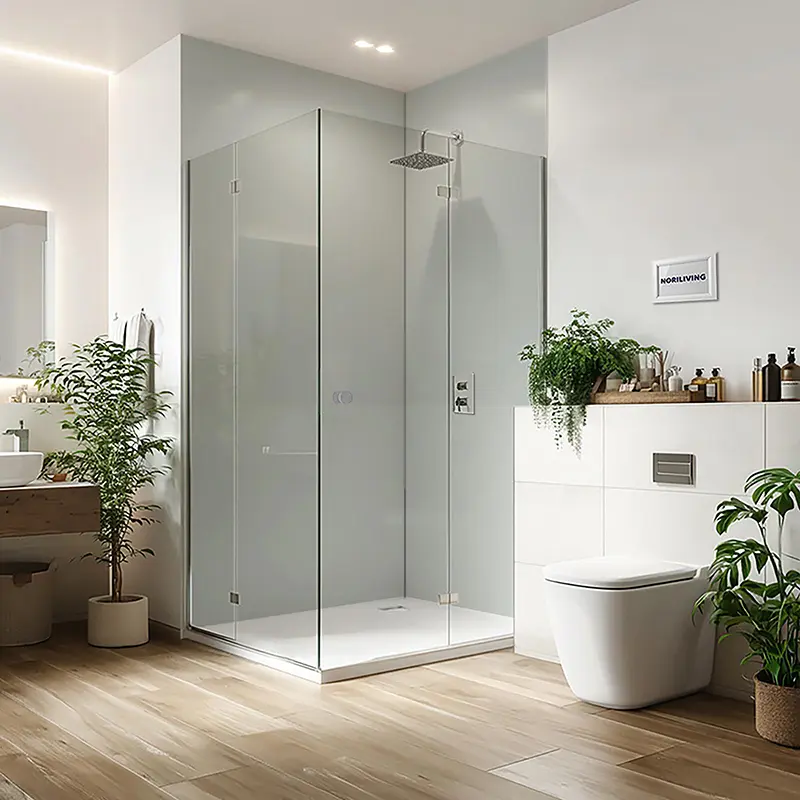 Duschrückwand Alu 1-4 teilig Unifarbe Grau 2351