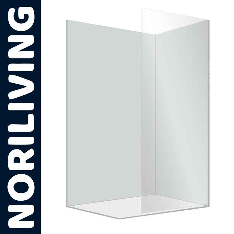 Transparente Glas-Duschabtrennung von Noriliving