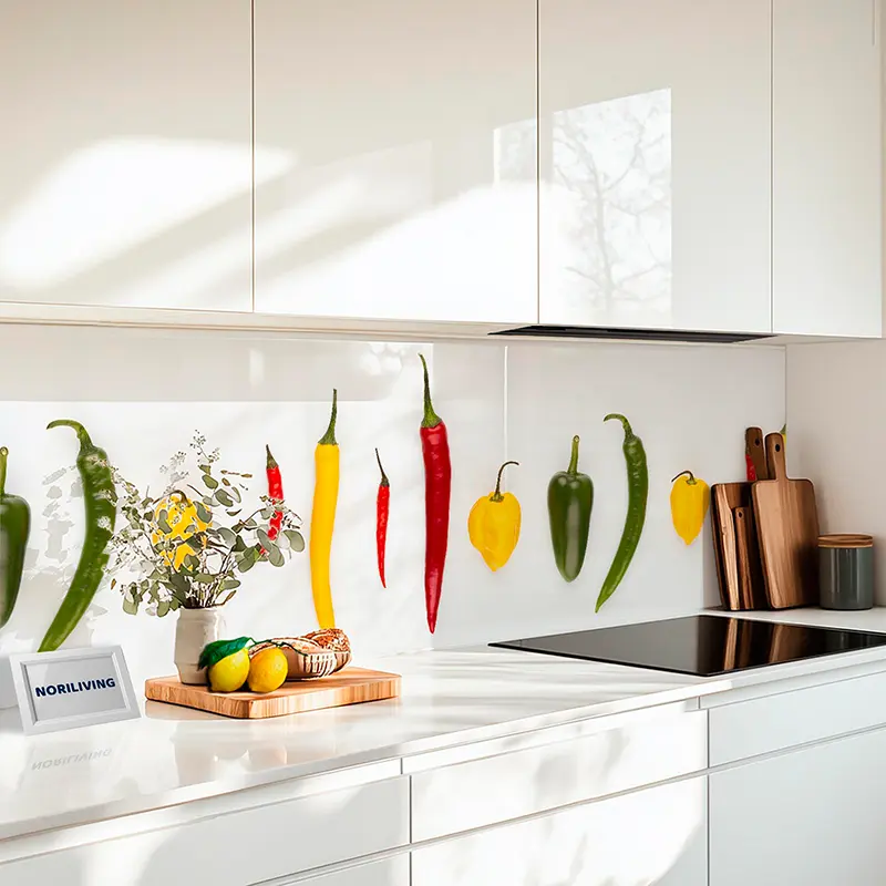 Küchenrückwand Alu Red Hot Chili 045
