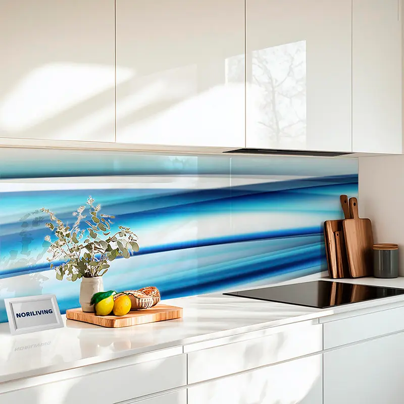 Küchenrückwand Echtglasoptik Profiline Abstrakte Welle 088