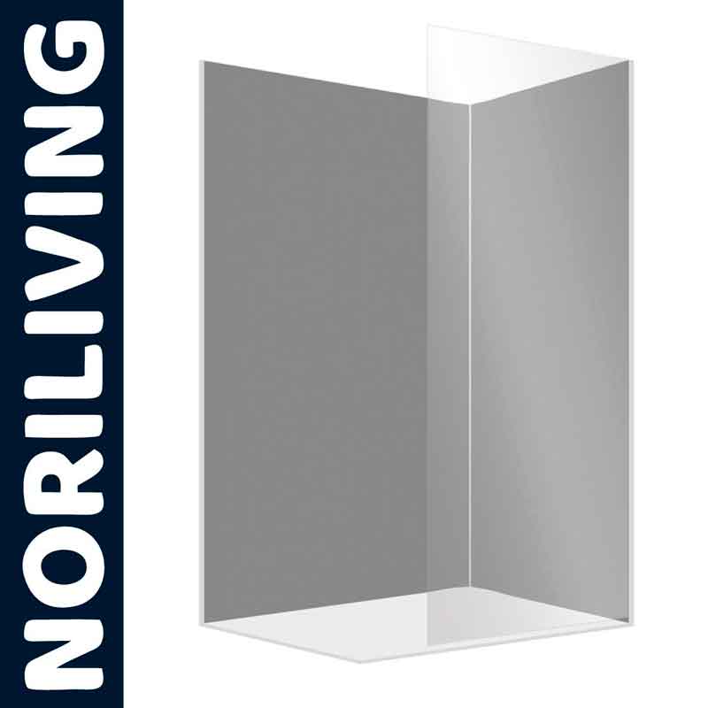 Transparente Glas-Duschabtrennung von NORILIVING in modernem Design