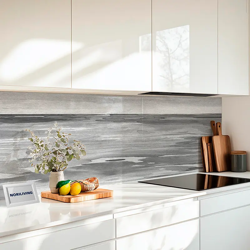 Fliesenspiegel Alu Aquarell 263 schwarz-weiß