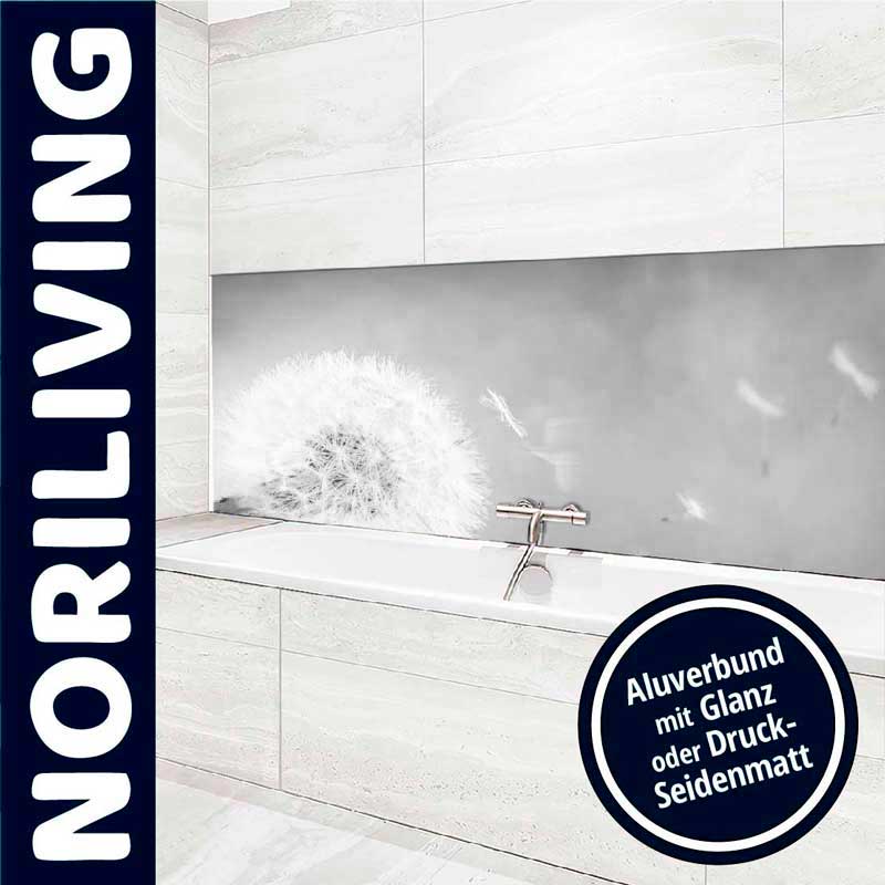 Küchenszene mit Waschbecken und dekorativem Aluverbund Panel von Noriliving