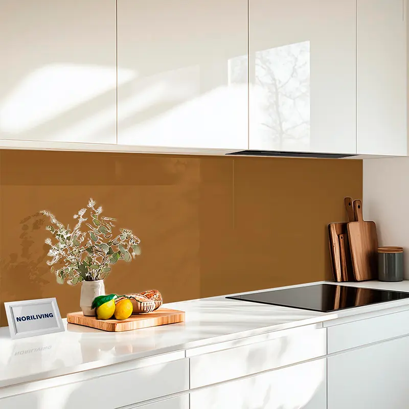 Küchenrückwand Alu 1-4 teilig Unifarbe Braun 2365