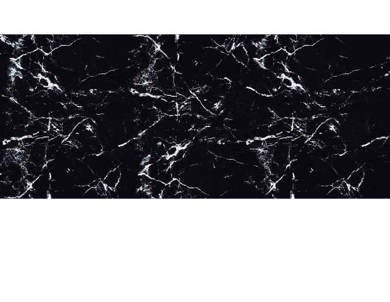 Detailansicht einer schwarzen Marmoroberfläche mit weißer Maserung, modern und elegant