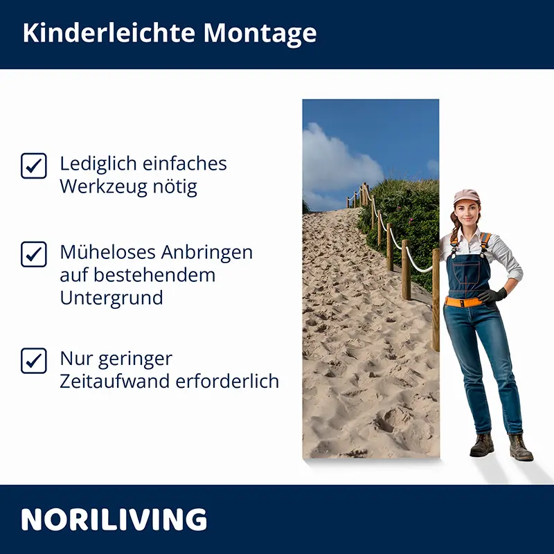 Kinderleichte Montage: einfache Befestigung am Sandweg